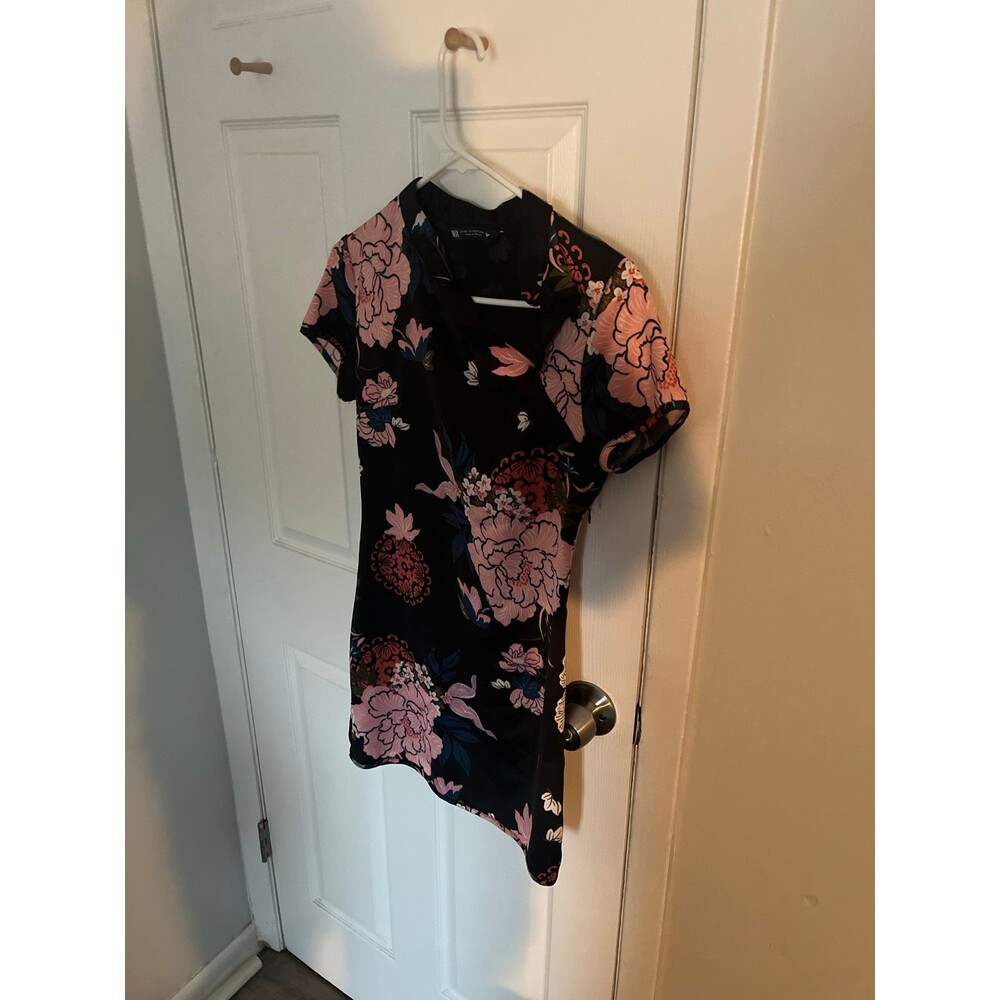 Zara Asian inspired floral print dress size Xs
